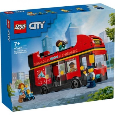 Lego 60407, City Autobús Turístico Rojo de Dos Pla