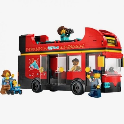 Lego 60407, City Autobús Turístico Rojo de Dos Pla