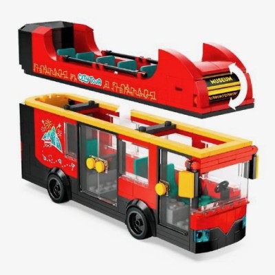 Lego 60407, City Autobús Turístico Rojo de Dos Pla