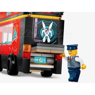 Lego 60407, City Autobús Turístico Rojo de Dos Pla