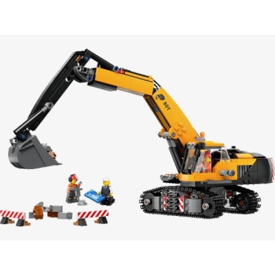 Lego 60420, City Excavadora de Obra Amarilla