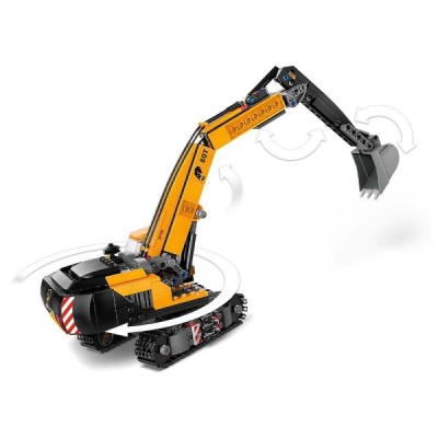 Lego 60420, City Excavadora de Obra Amarilla