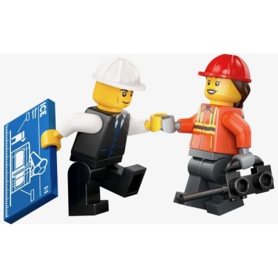 Lego 60420, City Excavadora de Obra Amarilla