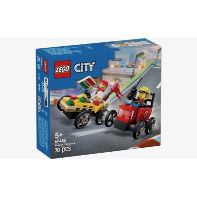 Lego 60458, City Pack de Coches de Carreras: Pizza