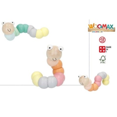 WOOMAX-GUSANO MADERA 7 CM 2Mod