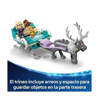 Lego 43256, Disney Princess Aventura en Trineo de Anna