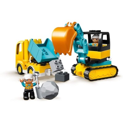 Lego 10931, DUPLO Camión y Excavadora con Orugas