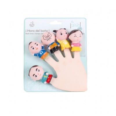 SET DE 5 MARIONETAS DE BAÑO FAMILIA TACHAN