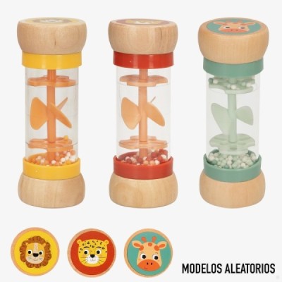 WOOMAX ZOOKABEE-SONAJERO BOLAS MADERA ANIMALES 3/S