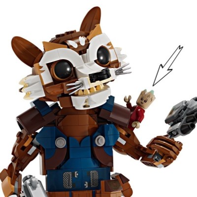 Lego 76282, Marvel Rocket y Bebé Groot