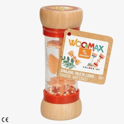 WOOMAX ZOOKABEE-SONAJERO BOLAS MADERA ANIMALES 3/S