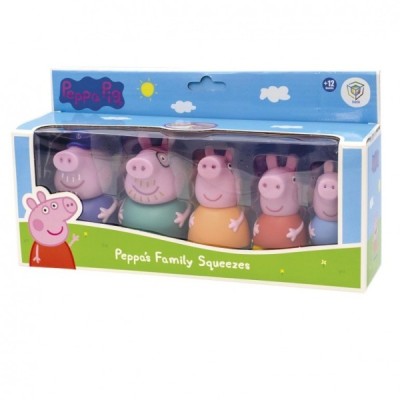 PEPPA PIG: 5 FIGURAS DE BAÑOS (FAMILIA)