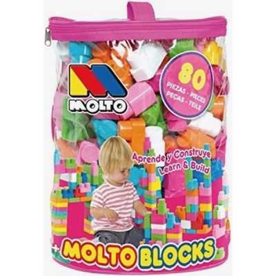 BOLSA ROSA BLOCKS 80 PCS MOLTO