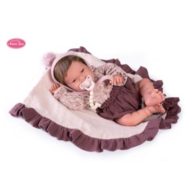 Antonio Juan 80217, 40cm, Sweet Reborn Lea con matita morada