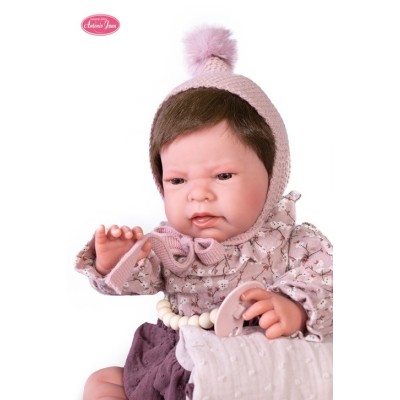 Antonio Juan 80217, 40cm, Sweet Reborn Lea con matita morada