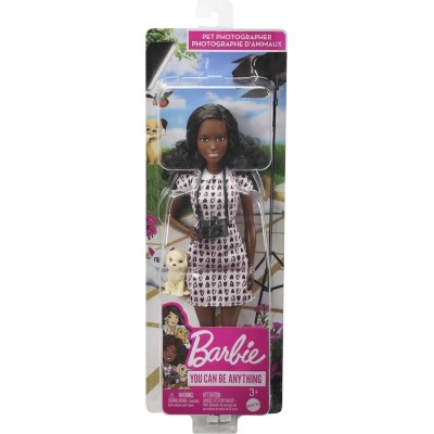 MUÑECA BARBIE TÚ PUEDES SER FOTÓGRAFA MASCOTAS