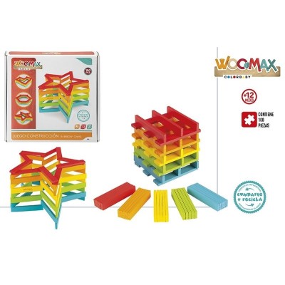 WOOMAX-100 BLOQUES DE MADERA COLORES