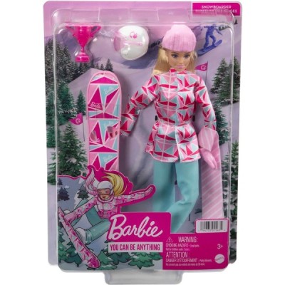 BARBIE DEPORTISTA DE INVIERNO SNOWBOARD