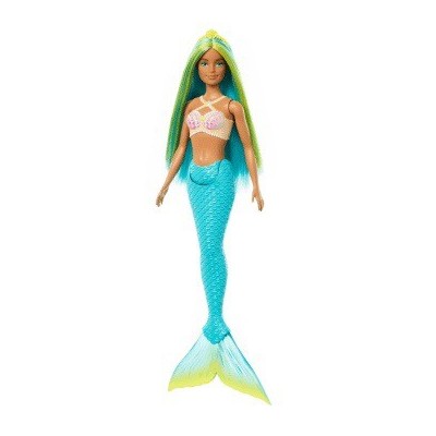 MUÑECA BARBIE SIRENA COLA RÍGIDA Verde