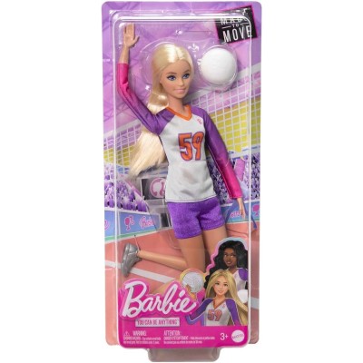 MUÑECA BARBIE TU PUEDES SER JUGADORA VOLEIBOL