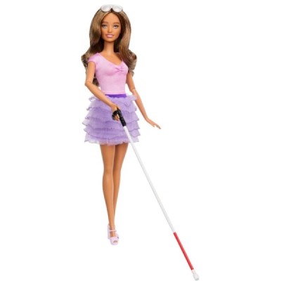 BARBIE FASHIONISTA CIEGA FALDA VOLANTES