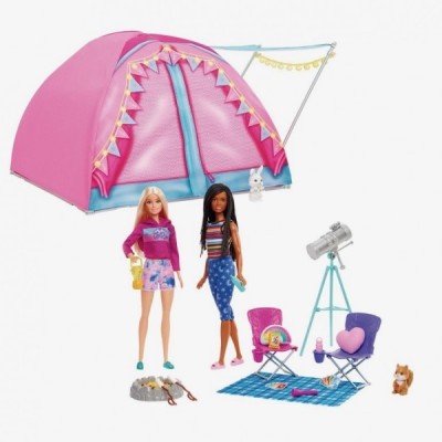 BARBIE VAMOS DE CAMPING! BROOKLYN Y MALIBU