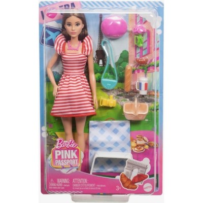 MUÑECA BARBIE PINK PASSPORT PARIS