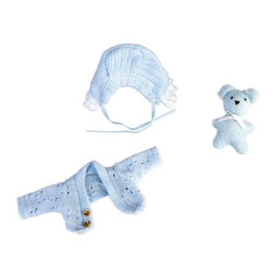Barriguitas. Set de bebé con ropita azul