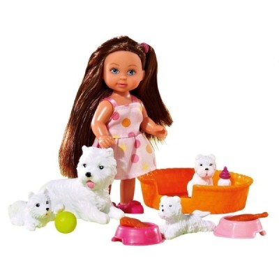 MUÑECA EVI LOVE, MASCOTA CON CACHORROS (2 Modelos)