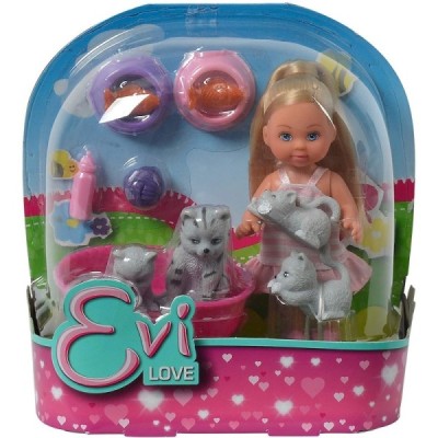 MUÑECA EVI LOVE, MASCOTA CON CACHORROS (2 Modelos)