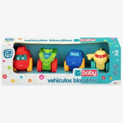 PACK 4 VEHÍCULOS BLANDITOS -3 modelos