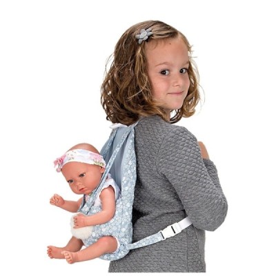 Portabebe para muñeco 40-45cm. Azul