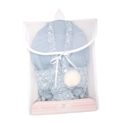 Portabebe para muñeco 40-45cm. Azul