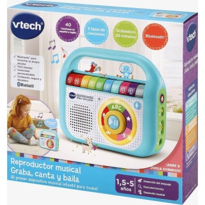 Reproductor musical Graba, canta y baila VTECH