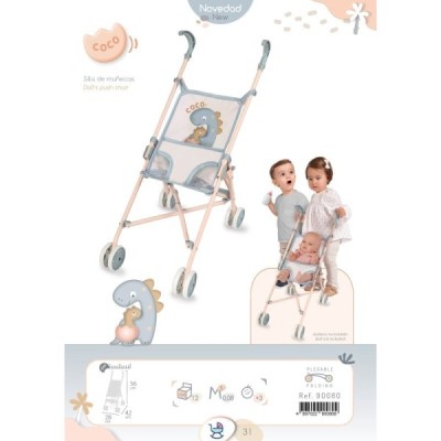 Silla Muñeca Plegable Coco, Muñecas 48 cm. De Cuevas