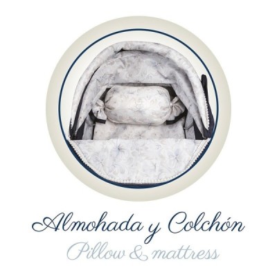 VINTAGE, Coche de Muñeca Plegable con BOLSO De Cuevas