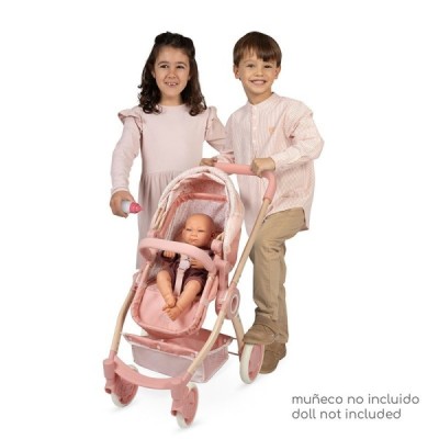 TULIPE, Coche de Muñeca 3x1 Plegable con BOLSO De Cuevas