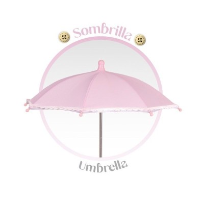 SOPHIE, Coche de Muñeca Plegable con Sombrilla y Bolso De Cuevas