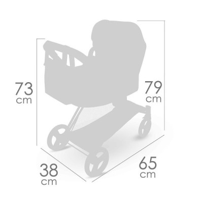 VERONA, Coche de Muñeca 3x1 Plegable De Cuevas