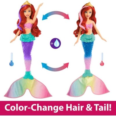 DISNEY PRINCESS ARIEL CAMBIA COLOR Y NADA