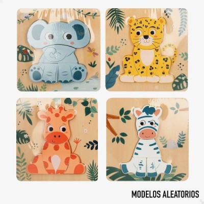 WOOMAX ZOOKABEE-PUZZLE 3D MADERA ANIMAL SELVA