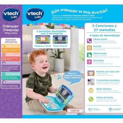 Ordenador Preescolar Música y Letras VTECH