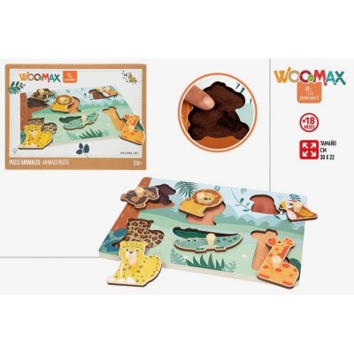 WOOMAX ZOOKABEE-PUZZLE MADERA ANIMALES