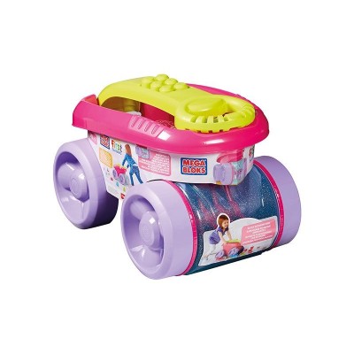MEGA BLOKS, apisonadora tragabloques rosa