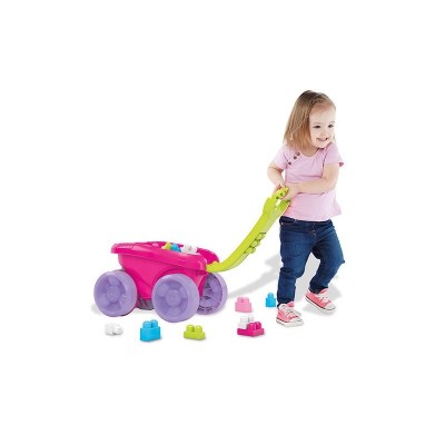 MEGA BLOKS, apisonadora tragabloques rosa