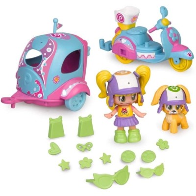 Pinypon Mi Cachorro y Yo, Moto con remolque