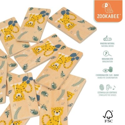 WOOMAX ZOOKABEE-DOMINO EN CUBO 28 PZAS