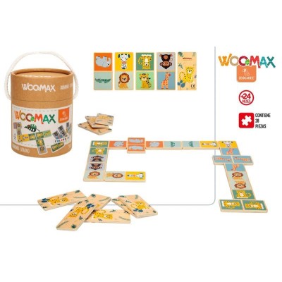 WOOMAX ZOOKABEE-DOMINO EN CUBO 28 PZAS