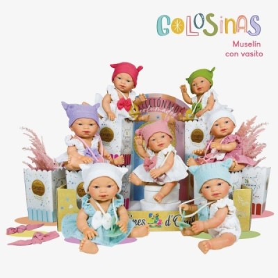 GOLOSINAS MUSELÍN CON VASITO 26CM