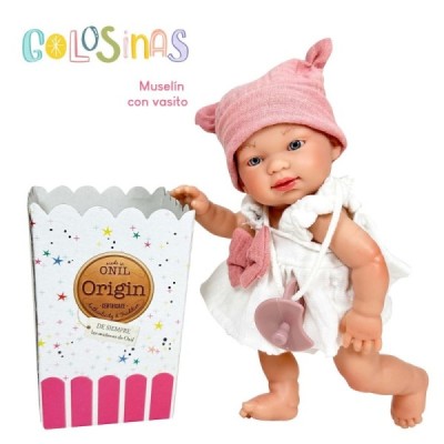 GOLOSINAS MUSELÍN CON VASITO 26CM